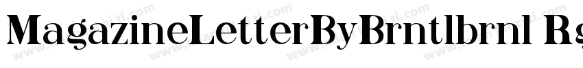 MagazineLetterByBrntlbrnl Rg字体转换